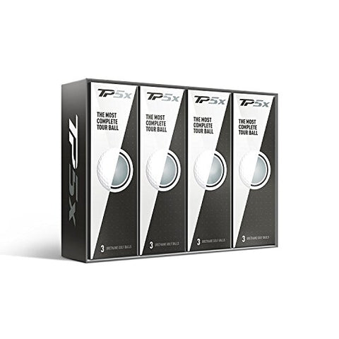 Image of TaylorMade TP5X Golf Balls, White (One Dozen)