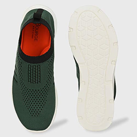 Image of Bourge Men's Vega-z1 Army Green Running Shoes-2 UK (36 EU) (3 US) (Vega-12-02)