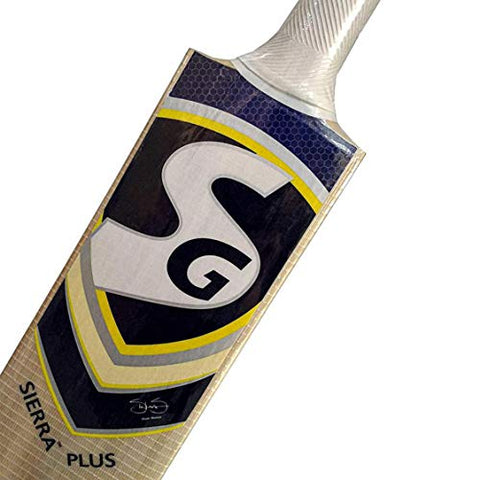 Image of Sg Sierra Plus Kashmir Willow Cricket Bat ( Size: Size 6,Leather Ball ), Multicolour, Wood
