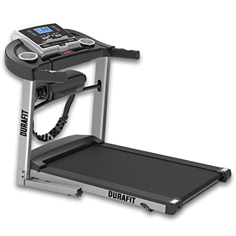 Image of Durafit Strong Multifunction 4 HP Peak DC Motorized Treadmill with Max Speed 14 Km/Hr, Max User Weight 120 Kg, Manual Incline, Free Installation Assistance