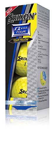 Image of Srixon Q-Star Tour 2 Golf Balls, Yellow (One Dozen)