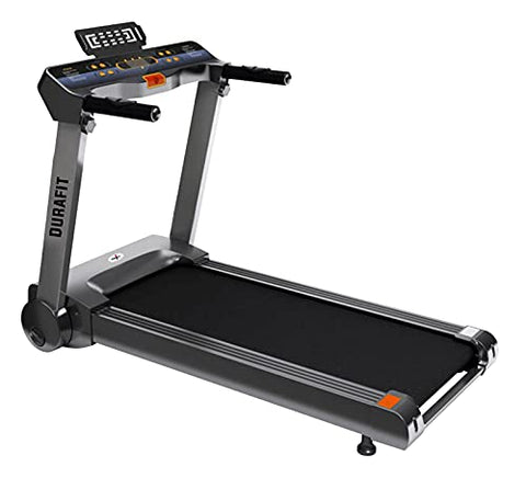 Image of Durafit - Sturdy, Stable and Strong Spark 1.25HP (2.5HP Peak) DC-Motorised Treadmill (Max Speed: 12 km/hr, Max Weight: 95) with Free home installation and Foldable & Moveable, LED Display