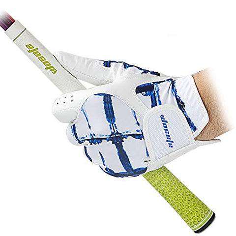 Image of Golf Glove for Men's Left Hand White Soft Leather Breathable Professional Golf Hand Wear