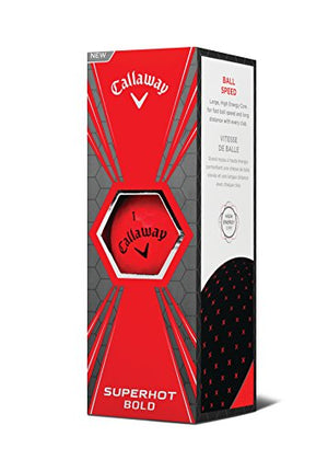 Callaway Golf 2018 Superhot Golf Balls (Pack of 15), Bold Red