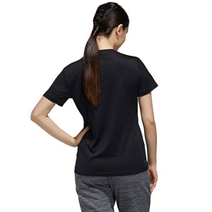 adidas Women's Designed 2 Move Solid Tee Black/White Large