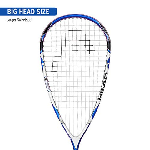 Image of HEAD Micro Gel Graphite 125 Squash Racquet | Ideal for Men & Women (216008) - Multi Color