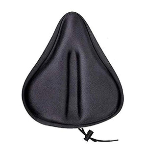 Uniavo Waterproof Classic U12 Silica Gel and High-density Foam Bicycle Seat Cover for Wide Seats (Black)