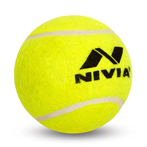 Image of Nivia Light Weight Rubber Tennis Ball, Standard, (Yellow)