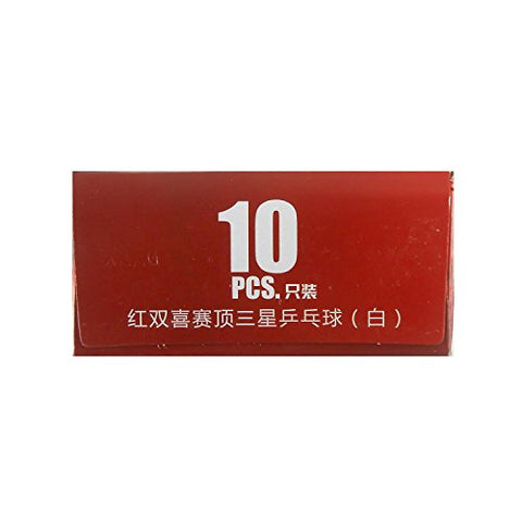 Image of 10x DHS D40 and 3-Star White Table Tennis Balls