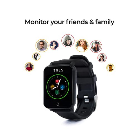 Image of Tres Care C303 Smart Health Band, Bluetooth - Black