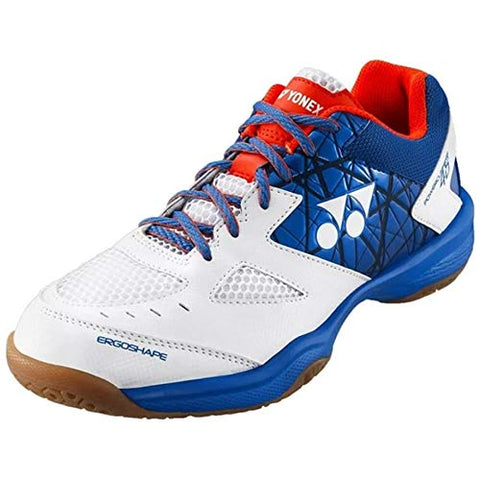 Image of YONEX White/Blue SHB 48EX Non Marking Power Cushion Badminton Shoes, 8 UK - 2019 Limited Edition