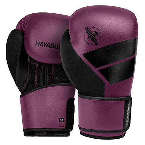 Image of Hayabusa S4 Boxing Gloves & Hand Wraps Kit - Wine, 10oz