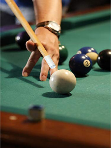 Kenkio 50 Pieces 13 mm Billiard Pool Cue Tips Slip-on Cue Tips Replacements