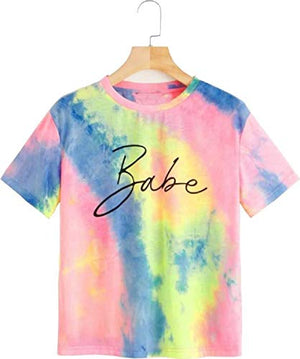 JUNEBERRY Tie Dye T-Shirt for Women/Girls (TSH_JB_Babe_XXL_Multicolored_XX-Large)