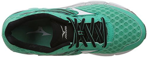Image of Mizuno Women R614B65 Wave Inspire 12 (W) Green/White/Black Running Shoes-6 UK/India (39 EU) (J1GD164402)