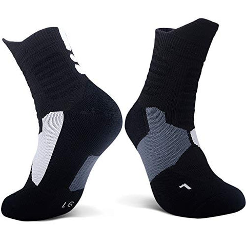 Image of JHM Thick Protective Sport Cushion Elite Basketball Compression Athletic Socks