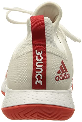 Adidas Women's Textile Defiant Generation W Ftwwht/Red/Red Tennis Shoes - 6 UK