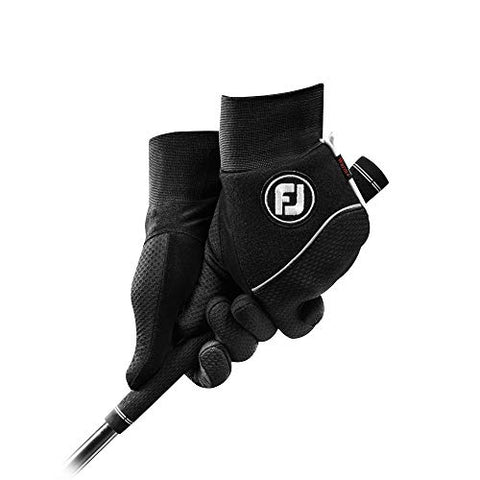 Image of FootJoy Men's WinterSof Pair Golf Glove Black Medium, Pair