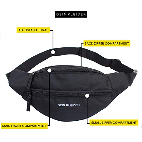 Tucker Waist Bag for Men Women, Stylish Chest, Fanny Pouch, Belt Sport Bag  Waist Bag Black, White - Price in India