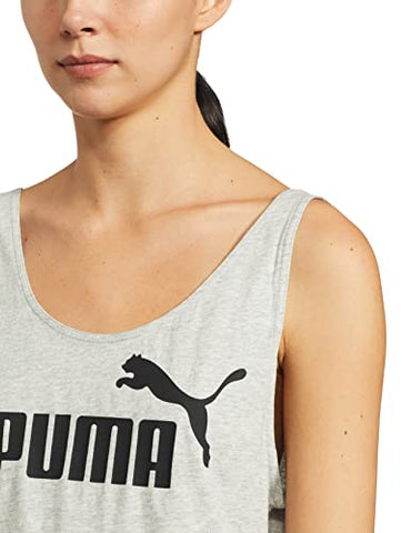 Image of Puma Women's Plain Regular fit T-Shirt (85178504_Light Gray Heather S)