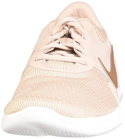 Image of Nike Women's Flex Experience Run 9 Stone Mauve/Platinum Tint/Metallic Red Bronze Shoes-7 UK (9 US) (CD0227)