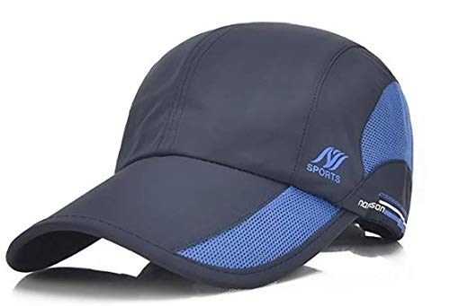 Handcuffs Unisex Cap Quick Drying Sun Hat UV Protection Sports Cap for Mens and Womens Blue