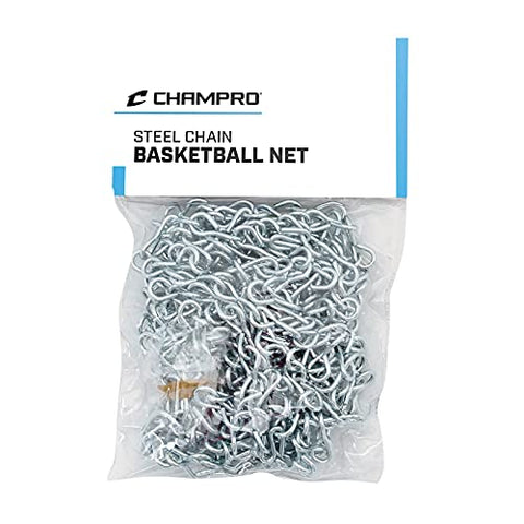 Image of Champro Basketball Net, Steel Chain (Silver, 21-Inch)