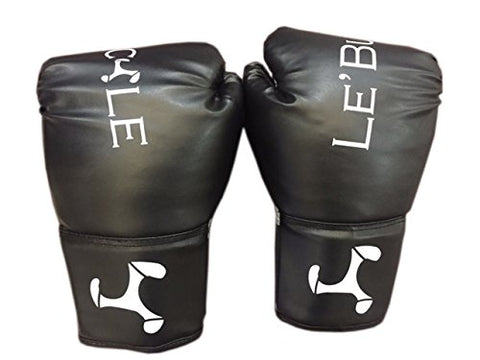 Image of Le Buckle Boxing Training Gloves 10 Oz And Hand Wraps Black