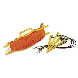 Tandem Nylon Sport Rope Volleyball Court Lines, Orange, 1/4 inch rope