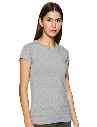 Image of ONN Women Pack of 1 Grey Melange T-Shirt -M (ONN_OA742_GM_1PC)