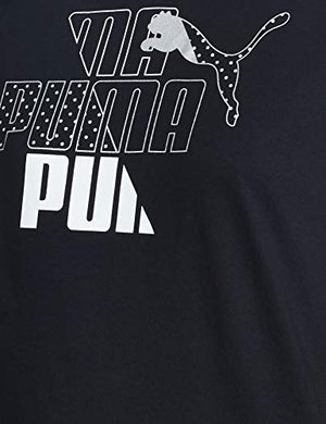 PUMA Women's Graphic Regular T-Shirt (84762501 Black XS)