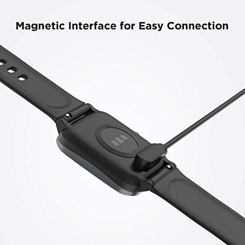 GO SHOPS USB Fast W26 Cable, Watch Charger Magnetic 2 pin, Watch Charger, Boat Storm Smartwatch Adapter Length 45 cm for Smart Watch (Charge only)
