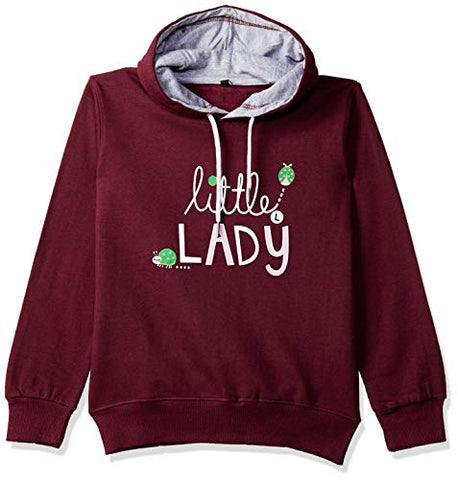 Image of T2F Unisex-Child's Cotton Hooded Neck Sweat shirt (BYS-SS-09_Multicolor_9-10 Years_Red, Maroon_9 Years-10 Years)