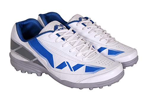NIVIA - - Step Out & Play 479WB Synthetic Hook-1 Cricket Shoes, UK 8 (White)