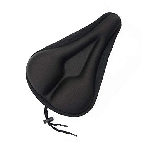 Image of NKSA Bicycle Silicone Gel Seat Saddle Cover Soft Cushion Black