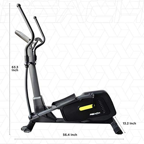 Image of REACH C-500 Elliptical Cross Trainer Machine for Cardio Fitness Strength Conditioning Workout at Home or Gym Exercise | 8 Kg Flywheel