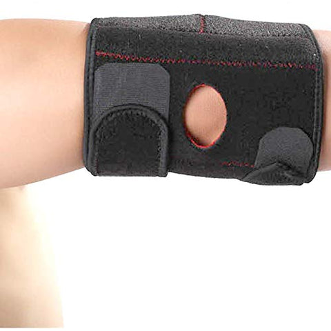 Image of Tima Elbow Support Brace Breathable Adjustable Tennis Golfers Strap Wrap Sports Outdoor Sport Protector Black