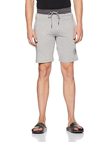 Image of U.S. Polo Assn. Athleisure Men's Shorts (I635-003-CP_Grey Melange/Anthra Melange_XX-Large)