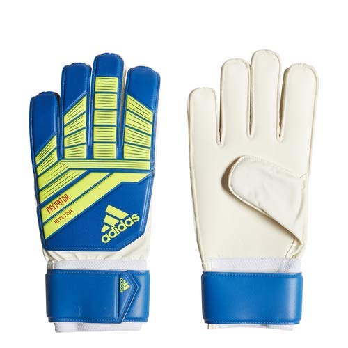 adidas Predatorator Top Training Goalkeeper Gloves, Football Blue/Bold Blue/Solar Yellow, Size 11