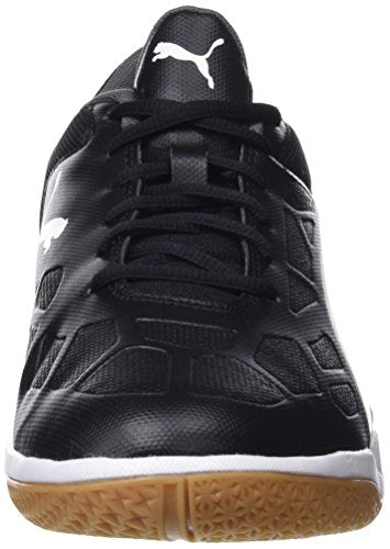 Puma Unisex-Adult Tenaz Black White-Iron Gate-Gum Badminton Shoes-8 UK (104889)