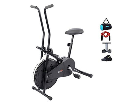 Image of Lifeline 88-VYTU-W5JN Other Exercise Bike With Gym Bag, Sweat Belt, Tummy Trimmer and Skipping Rope, Others (Black)