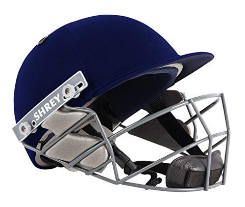 Image of SHREY Star Junior Steel Royal Blue Cricket Helmet