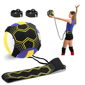 Volleyball Training Equipment Aid, Solo Soccer Trainer, Solo Practice Trainer for Serving, Setting, Spiking and Arm Swing, Returns Ball After Every Swing for Beginners & Pro