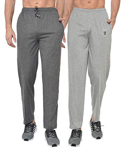 Image of VIMAL JONNEY Men's Slim Fit Track pants(Pack of 2) (D1A_D10M_02-M_Multicolored_Medium)