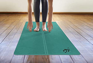 OJS® Antiskid Yoga Mat For Men And Women For All Purpose Exercise (Indoor And Outdoor) Eva Material 6MM With Carry Bag to Carry Anywhere (ARMY GREEN)
