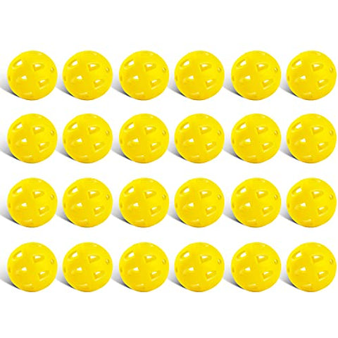 Image of Champkey IMPACTECH Hybrid Rubber Practice Golf Balls - Designed for True Practice，High Impact Training Golf Balls ，Indestructible and Resistant to Dents (Yellow, 12 Pack)