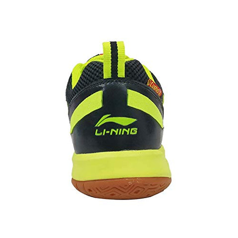 Image of Li-Ning All New Attack II Non Marking Badminton Court Shoes, Red/Black/Lime - 2 UK (Juniors)
