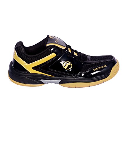 FEROC Black & Golden Unisex Badminton Shoes