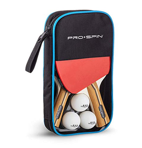 Image of PRO SPIN Ping Pong Paddles - High-Performance 2-Player Set with Premium Table Tennis Rackets, 3-Star Ping Pong Balls, Compact Storage Case | Ping Pong Paddle Set of 2 for Indoor & Outdoor Games