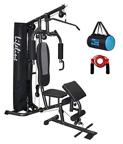 Image of Lifeline MYSPOGA_1515027 Other Home Gym Deluxe with Cover & Preacher Curl, Others (Multicolor)